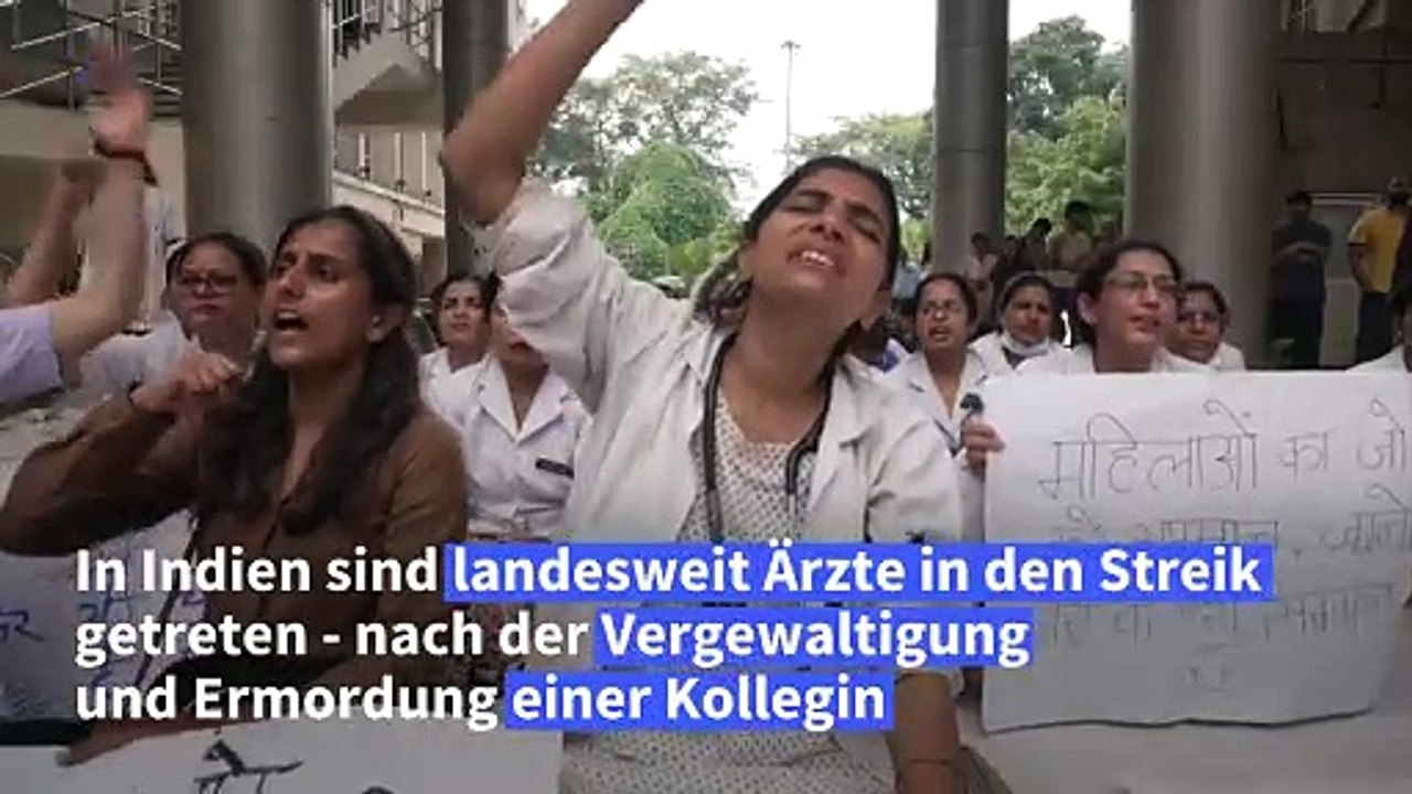 Protest gegen Vergewaltigung: Indische Ärzte im Streik