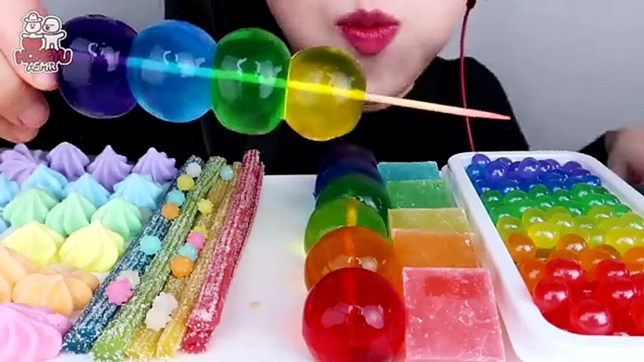 ASMR RAINBOW DESSERTS