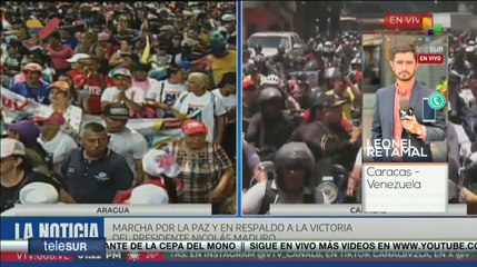 Con alegría los venezolanos salen a defender la paz de la nación