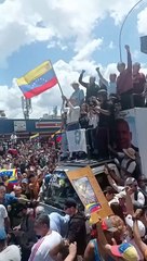 Corina Machado inició una nueva movilización en Caracas