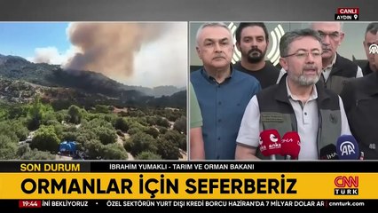 Video herunterladen: Tarım ve Orman Bakanı Yumaklı: Yangınla mücadelede yorulmayan bir düşmanla savaşıyoruz