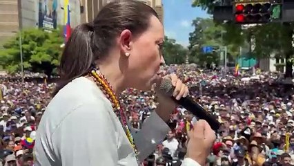 María Corina Machado habló en Caracas