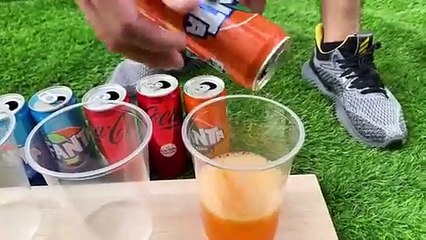 Marble Run Race ASMR - Colorful Balls VS Coca Cola, Fanta, Mirinda and Mentos in the toilet