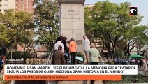 Homenaje a San Martín  Es fundamental la memoria para tratar de seguir los pasos de quien hizo una gran historia en el mundo