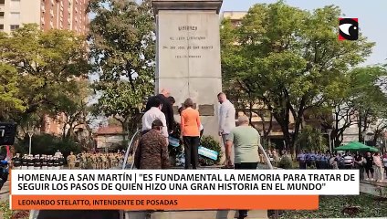 Homenaje a San Martín  Es fundamental la memoria para tratar de seguir los pasos de quien hizo una gran historia en el mundo