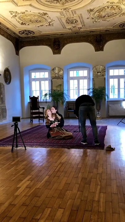 Shooting a new music video