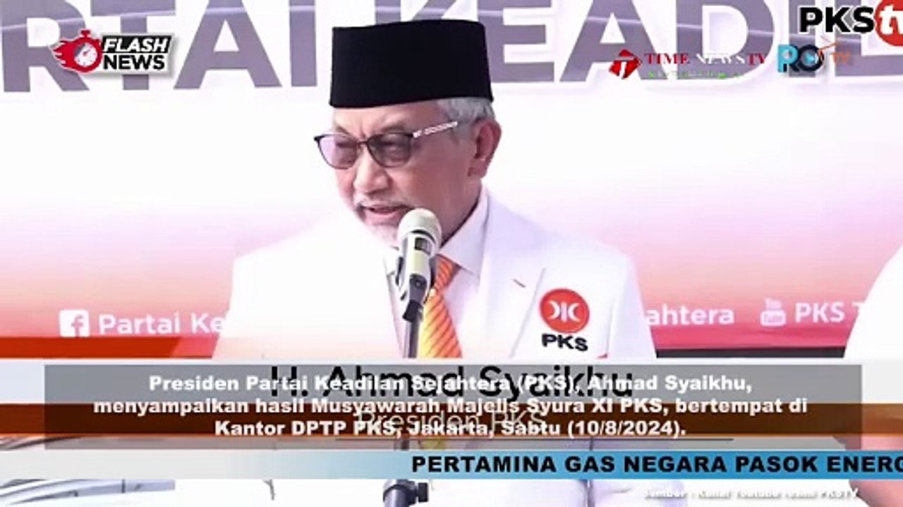PRESIDEN PKS SAMPAIKAN HASIL MUSYAWARAH MAJELIS SYURA XI