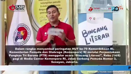 KEMENPORA GELAR BINCANG LITERASI SAMBUT HUT RI KE-79