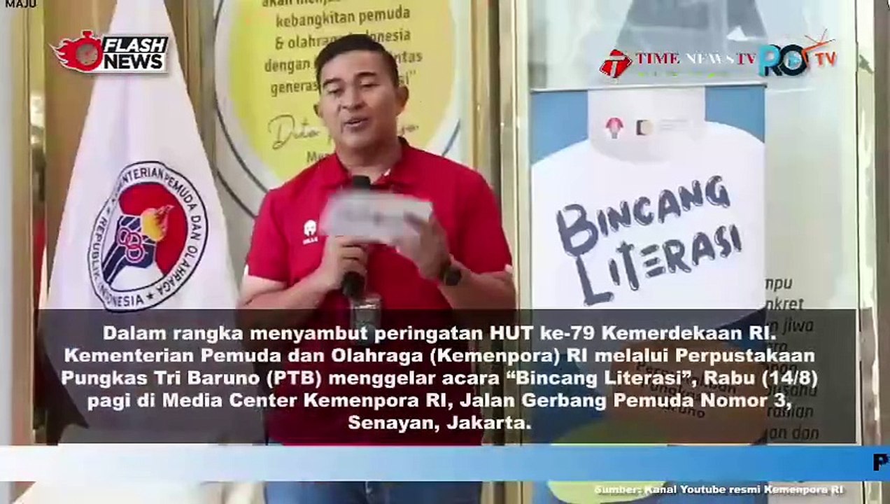 KEMENPORA GELAR BINCANG LITERASI SAMBUT HUT RI KE-79