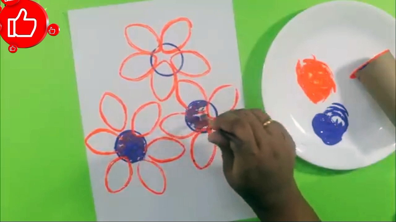 5 easy painting ideas for kids part_2 | Amazing painting hack using everyday objects