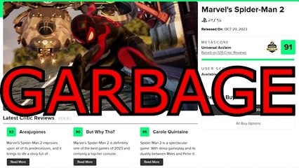 Marvel's Spider-Man 2 Reviews Are Lies! Don't Buy Marvel's Spider-Man 2 PS5