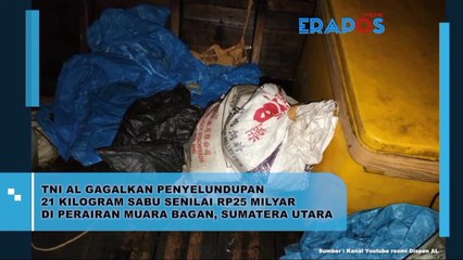 TNI AL Gagalkan Penyelundupan 21 Kilogram Sabu Senilai Rp 25 Milyar Di Perairan Muara Bagan Sumatera Utara