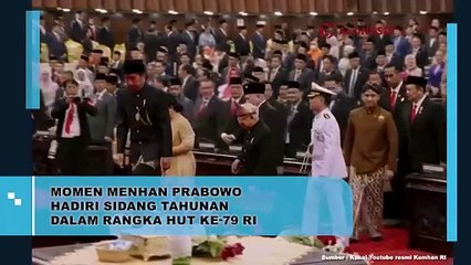 Momen Menhan Prabowo Hadiri Sidang Tahunan dalam Rangka HUT ke-79 RI