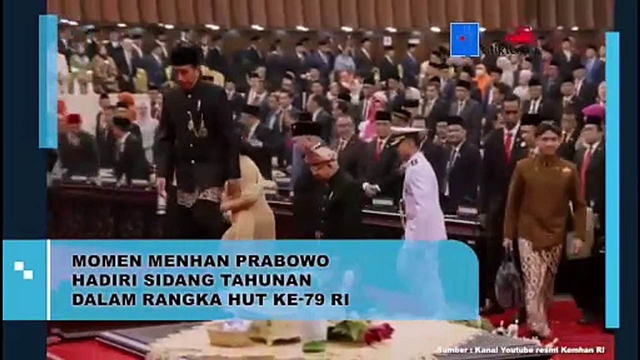 Momen Menhan Prabowo Hadiri Sidang Tahunan Dalam Rangka Hut Ke-79 RI