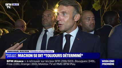 "Je suis toujours déterminé": Emmanuel Macron s'est exprimé hier en marge des commémorations des 80 ans de la libération de Bormes-les-Mimosas