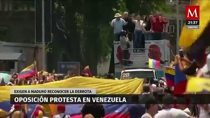 下载视频: Miles de venezolanos volvieron a salir a las calles de Caracas para protestar contra Nicolás Maduro