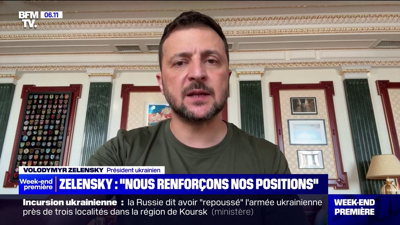 "Cela nous rapproche de la libération de nos soldats et de nos civils encore en captivité": Volodymyr Zelensky assure que son armée renforce ses positions dans la région de Koursk