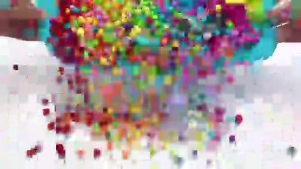 Satisfying Video l Mixing Candy with Making Rainbow Bathtub Cutting ASMR