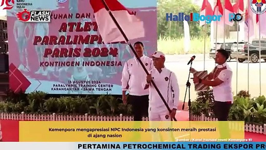 Persiapan Matang dan Harapan Tinggi, Menpora Dito Kukuhkan dan Lepas Kontingen Indonesia Menuju Paralimpiade Paris 2024