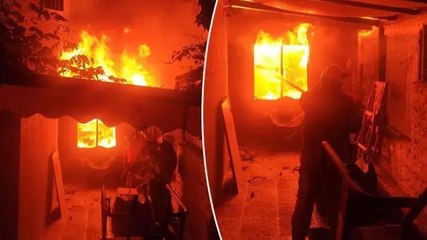 Sarıyer’de ünlü oyuncunun villasında yangın