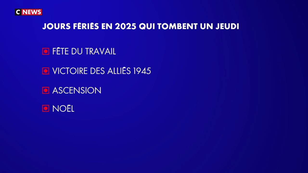 Jours fériés : 57 jours de vacances possibles en 2025