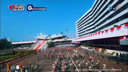Para Kadet Mahasiswa UNHAN RI, Berlatih untuk Persiapan Tampil di Sidang Paripurna DPR/MPR RI