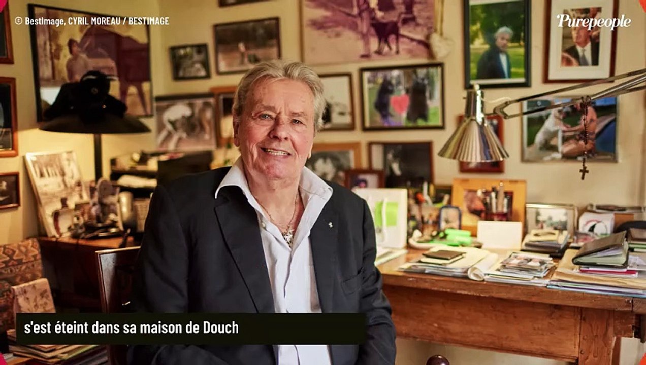 Alain Delon s'est éteint à Douchy, ses trois en...