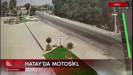 Hatay'da 2 motosikletin çarpıştığı kaza