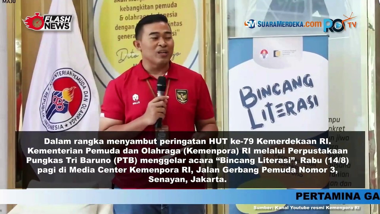 Kemenpora Gelar Bincang Literasi Sambut HUT Kemerdekaan Ke-79 RI