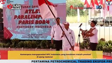 MENPORA DITO KUKUHKAN DAN LEPAS KONTINGEN INDONESIA KE PARALIMPIADE PARIS 2024
