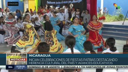 Nicaragua rinde homenaje a sus símbolos nacionales