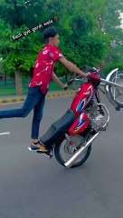 One wheeling_Motorbike viral shorts_trending_famous#uswahkhan