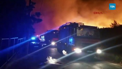 Türkiye alevlerle mücadele ediyor: Urla'nın bazı bölgelerinde insanlar evlerinden tahliye ediliyor