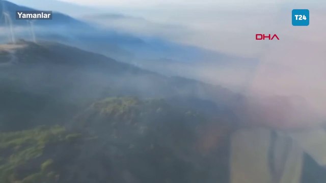 Türkiye alevlerle mücadele ediyor: İzmir'de önceki gün başlayan yangın yerleşim yerlerini tehdit ediyor