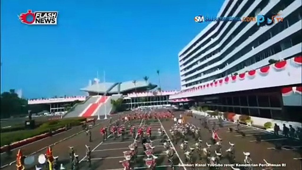 Para Kadet Mahasiswa Unhan RI Berlatih untuk Persiapan Tampil di Sidang Paripurna DPR/MPR RI