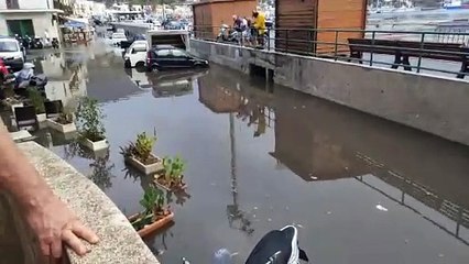 Il video di Lipari allagata