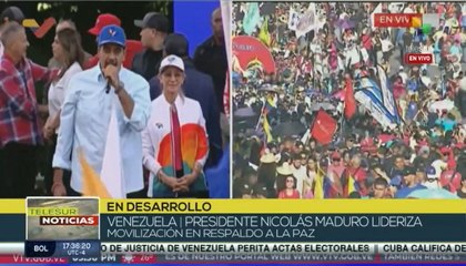 Apoyo nacional masivo al presidente Nicolás Maduro