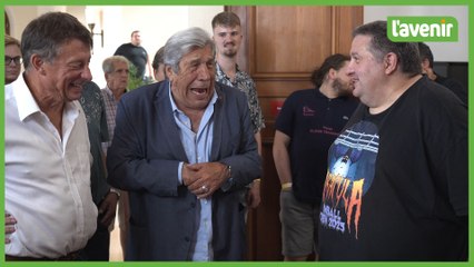 Jean-Pierre Castaldi, invité à jouer aux flippers à Tournai