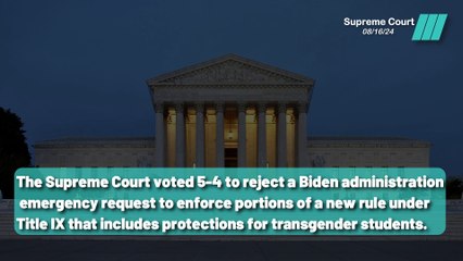 Supreme Court Rejects Biden’s Transgender Protections