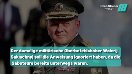 Volodymyr Selenskyj in den Pipeline Anschlag verwickelt ?