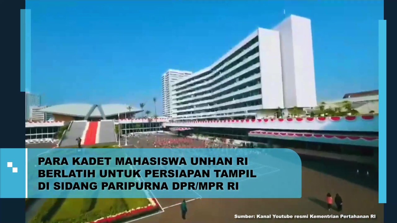 Para Kadet Mahasiswa Unhan RI Berlatih Untuk Persiapan Tampil di Sidang Paripurna DPR/MPR RI