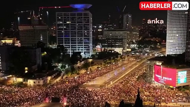 İsrailliler, Gazze Şeridi'nde ateşkes ve esir takası anlaşması için gösteri düzenledi