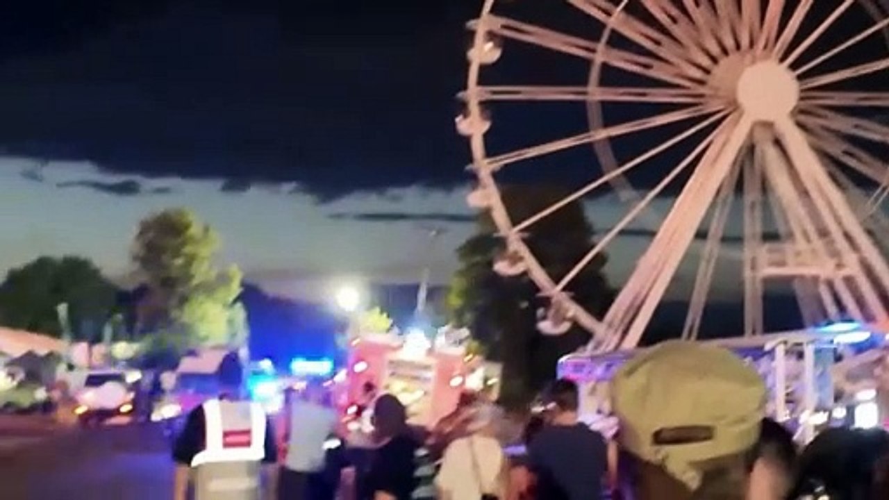 Riesenrad-Brand auf Festival bei Leipzig: 20 Verletzte