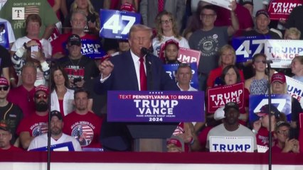 Trump says 'lefty lunatic' Harris easier to beat than Biden