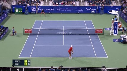 Cincinnati - Rune en demies après sa victoire contre Draper