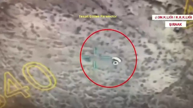 Paramotor kullanan teröristler öldürüldü