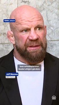 Ünlü sporcu Monson, Müslüman olduktan sonra ilk cuma namazını TBMM'de kıldı