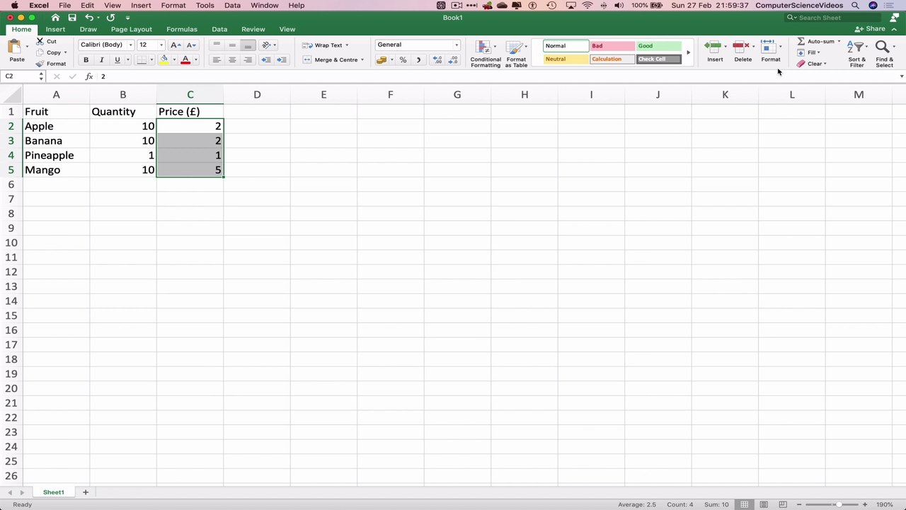 How to INSERT a Table Using Microsoft Excel On a Mac - Basic Tutorial | New