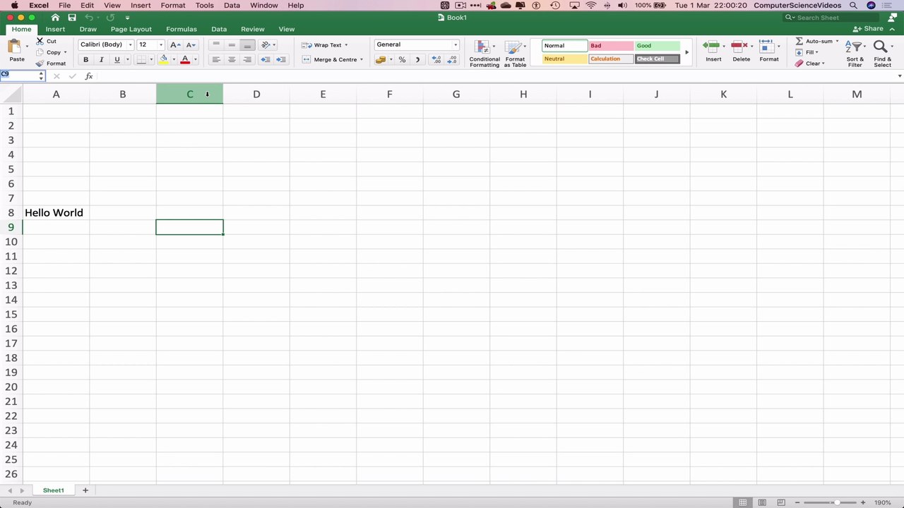 How to INSERT a New Row Using Microsoft Excel On a Mac - Basic Tutorial | New