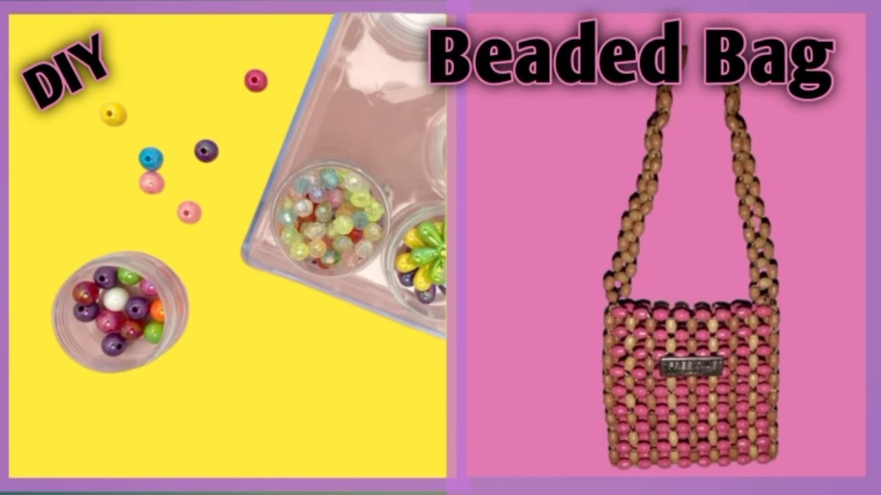 Beaded bag  |How to make beaded bag at home |UMNartcraft